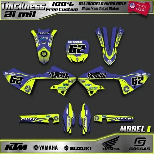ヤマハ YZ125 YZ250 2022-2023 yz 125 yz 250 用グラフィックスキット Graphics Kit for YAMAHA YZ125 YZ250 2022-2023 yz 125 yz 250 【並行輸入品】