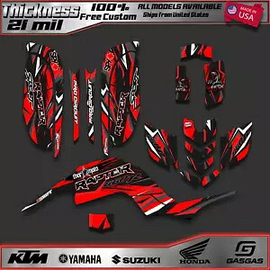 ヤマハ ラプター 660 660R フルグラフィック デカール ステッカー キット ATV (厚さ 21mil) YAMAHA RAPTOR 660 660R FULL GRAPHICS DECALS STICKERS KIT ATV(thickness 21mil) 【並行輸入品】