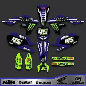 チームレーシンググラフィックスキットは、ヤマハ 2014-2017 YZ 450F 4 ティエンポ y 201 と互換性があります。 Team Racing Graphics Kit compatible con Yamaha 2014-2017 YZ 450F 4 tiempos y 201 【並行輸入品】