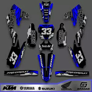 ヤマハ yz250f yz 450F グラフィックス デカール キット - カスタム デザイン 2014 - 2023 Yamaha yz250f yz 450F graphics decals kit - Custom Design 2014 - 2023 【並行輸入品】