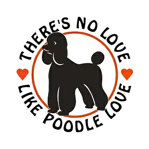 プードルの愛のデカール ~ ビニール車のウォールステッカー - S から XLarge Poodle Love Decal ~ Vinyl Car Wall Sticker - Small to XLarge 【並行輸入品】