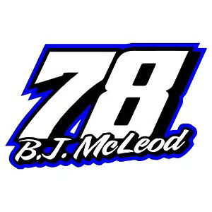 NASCAR #78 B.J. マクロード デカール ~ ビニールカーウォールステッカー NASCAR #78 B.J. McLeod Decal ~ Vinyl Car Wall Sticker 【並行輸入品】