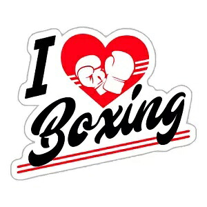 I Love Boxing デカール ~ ビニール車ウォールステッカー - S から XLarge D2 I Love Boxing Decal ~ Vinyl Car Wall Sticker - Small to XLarge D2 【並行輸入品】
