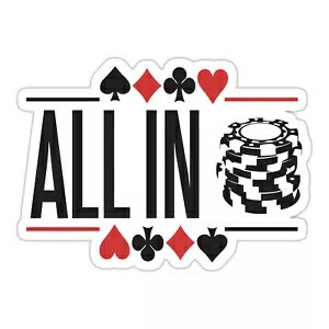 ポーカーオールインデカール ~ ビニールカーウォールステッカー - S から XLarge D2 Poker All In Decal ~ Vinyl Car Wall Sticker - Small to XLarge D2 【並行輸入品】