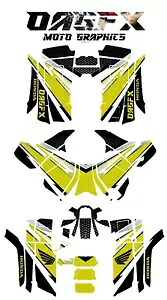 2014-2020 ホンダ TRX 420 Rancher グラフィックス キット - Pro Ed D33-2 イエロー 2014-2020 Honda TRX 420 Rancher Graphics Kit - Pro Ed D33-2 Yellow 【並行輸入品】