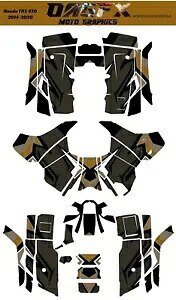 2014-2020 ホンダ TRX 420 Rancher グラフィックス キット - Pro Ed D36-6 ブラウン 2014-2020 Honda TRX 420 Rancher Graphics Kit - Pro Ed D36-6 Brown 【並行輸入品】