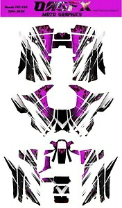 2014-2020 ホンダ TRX 420 Rancher グラフィックス キット - Pro Ed D35-4 パープル 2014-2020 Honda TRX 420 Rancher Graphics Kit - Pro Ed D35-4 Purple 【並行輸入品】