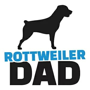 ロットワイラーお父さんデカール ~ ビニール車壁ステッカー - S から XLarge Rottweiler Dad Decal ~ Vinyl Car Wall Sticker - Small to XLarge 【並行輸入品】