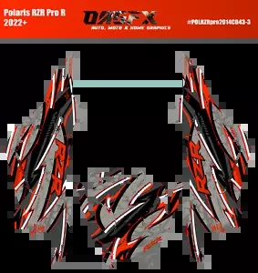 2022-2024 Polaris RZR Pro R OAGFX グラフィックス キット D43-3 レッド 2022-2024 Polaris RZR Pro R OAGFX Graphics Kit D43-3 Red 【並行輸入品】