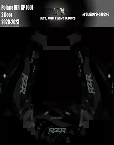 2019 - 2023 Polaris RZR XP 1000 グラフィックス キット D69-4 USA ステルス ブラック 2019 - 2023 Polaris RZR XP 1000 Graphics Kit D69-4 USA Stealth Black 【並行輸入品】