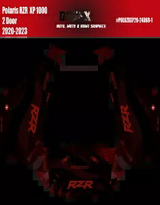 2019 - 2023 Polaris RZR XP 1000 グラフィックス キット D69-1 USA ステルス レッド 2019 - 2023 Polaris RZR XP 1000 Graphics Kit D69-1 USA Stealth Red 【並行輸入品】