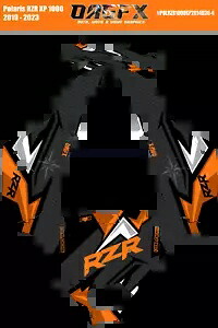 2019 - 2023 Polaris RZR XP 1000 グラフィックス キット D36-4 オレンジ OAGFX 2019 - 2023 Polaris RZR XP 1000 Graphics Kit D36-4 Orange OAGFX 【並行輸入品】
