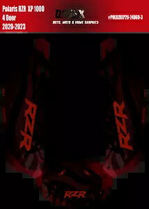 2020 - 2023 Polaris RZR XP 1000 4 ドアグラフィックスキット D69-3 フラグ 2020 - 2023 Polaris RZR XP 1000 4 Door Graphics Kit D69-3 Flag 【並行輸入品】