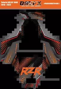 2019 - 2023 Polaris RZR XP 1000 グラフィックス キット D46-1 オレンジ OAGFX 2019 - 2023 Polaris RZR XP 1000 Graphics Kit D46-1 Orange OAGFX 【並行輸入品】