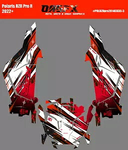 2022-2024 Polaris RZR Pro R OAGFX グラフィックス キット D35-3 レッド 2022-2024 Polaris RZR Pro R OAGFX Graphics Kit D35-3 Red 【並行輸入品】