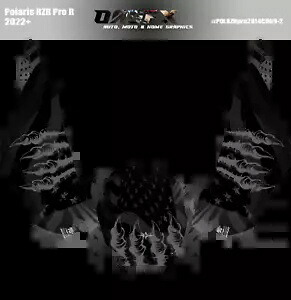 2022-2024 Polaris RZR Pro R OAGFX グラフィックス キット D69-2 ステルス フラグ クロー 2022-2024 Polaris RZR Pro R OAGFX Graphics Kit D69-2 Stealth Flag Claw 【並行輸入品】