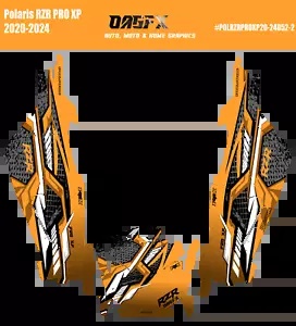 2020 - 2024 Polaris RZR Pro XP 4 グラフィックス キット D52-2 オレンジ 2020 - 2024 Polaris RZR Pro XP 4 Graphics Kit D52-2 Orange 【並行輸入品】