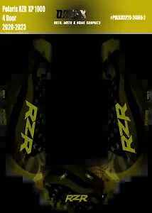 2020 - 2023 Polaris RZR XP 1000 4 ドア グラフィックス キット D69-2 フラグ 2020 - 2023 Polaris RZR XP 1000 4 Door Graphics Kit D69-2 Flag 【並行輸入品】
