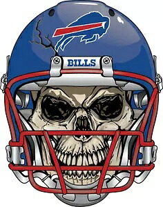 バッファロー・ビルズ スカル デカール ~ ビニール カー ステッカー - 壁、コーンホール グラフィック Buffalo Bills Skull Decal ~ Vinyl Car Sticker - Wall, Cornholes Graphics 【並行輸入品】