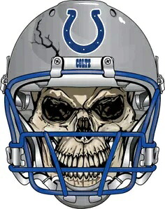 インディアナポリス コルツ スカル デカール ~ ビニール カー - 壁、コーンホール グラフィック Indianapolis Colts Skull Decal ~ Vinyl Car - Wall, Cornholes Graphics 【並行輸入品】
