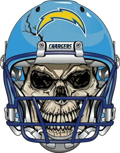 サンディエゴ チャージャーズ スカル デカール ~ ビニール カー ステッカー - 壁、コーンホール グラフィック San Diego Chargers Skull Decal ~ Vinyl Car Sticker - Wall, Cornholes Graphics 【並行輸入品】