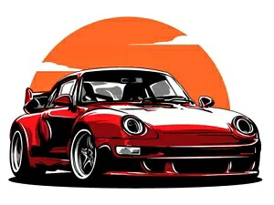 ポルシェ デカール ~ ビニール車ウォール ステッカー - S ～ XL Porsche Decal ~ Vinyl Car Wall Sticker - Small to XLarge 【並行輸入品】