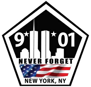 9-11 決して忘れないデカール ~ ビニール車の壁ステッカー - S から XLarge 9-11 Never Forget Decal ~ Vinyl Car Wall Sticker - Small to XLarge 【並行輸入品】