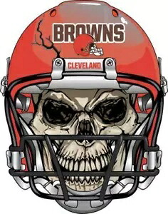 クリーブランド ブラウンズ スカル デカール ~ ビニール カー ステッカー - 壁、コーンホール グラフィック Cleveland Browns Skull Decal ~ Vinyl Car Sticker - Wall, Cornholes Graphics 【並行輸入品】
