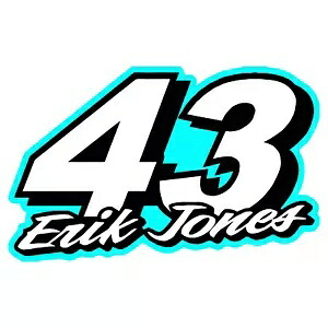 NASCAR #43 エリック・ジョーンズ デカール ~ ビニールカーウォールステッカー NASCAR #43 Erik Jones Decal ~ Vinyl Car Wall Sticker 【並行輸入品】