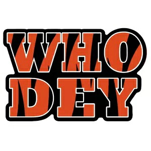 シンシナティ ベンガルズ「Who Dey」デカール ~ ビニール Cincinnati Bengals \