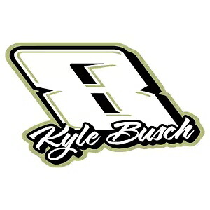 NASCAR #8 カイル・ブッシュ デカール ~ ビニール車ウォールステッカー NASCAR #8 Kyle Busch Decal ~ Vinyl Car Wall Sticker 【並行輸入品】