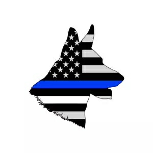 警察犬 K-9 デカール ~ ビニール車ウォールステッカー - S から XLarge Police Dog K-9 Decal ~ Vinyl Car Wall Sticker - Small to XLarge 【並行輸入品】