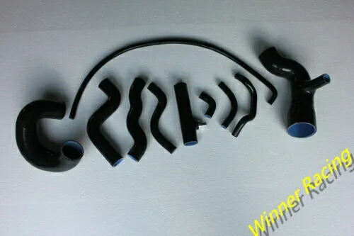 シリコンホース ランチア デルタ インテグラーレ EVO 16V 2.0L 1989-1992 ブラック SILICONE HOSE For Lancia Delta Integrale EVO 16V 2.0L 1989-1992 BLACK 【並行輸入品】