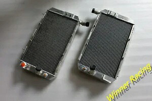 70 ミリメートルアルミラジエーターフェラーリテスタロッサ TR 85/87/90 1984-1991 左 + 右 70mm Aluminum Radiator For Ferrari Testarossa TR 85/87/90 1984-1991 LEFT+RIGHT 【並行輸入品】