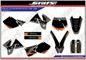 1998 1999 2000 グラフィックスキット KTM SX 125 250 380 400 450 520 デカールステッカー 1998 1999 2000 Graphics Kit For KTM SX 125 250 380 400 450 520 Decals Stickers 【並行輸入品】