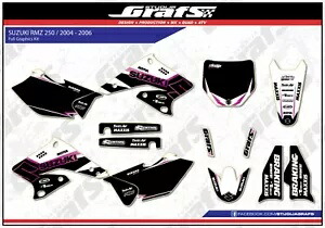 2004 2005 2006 RMZ 250 グラフィックキットスズキ RMZ 250 RMZ250 デカールステッカー 2004 2005 2006 RMZ 250 Graphics Kit For SUZUKI RMZ 250 RMZ250 Decals Stickers 【並行輸入品】