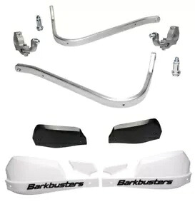 バークバスターズ BHG-152 & VPS-003 ホワイト ハンドガード スーツ 1 1/8 インチ テーパーバー Barkbusters BHG-152 & VPS-003 White Hand guards Suit 1 1/8\