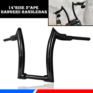 14インチ ライズ 2インチ エイプハンガー ハンドルバー ハンドルバー 14'' Rise 2" Ape Hanger Handlebar Handle bar 【並行輸入品】|カスタムパーツ WORLD倉庫