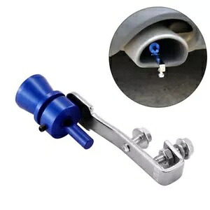 ユニバーサルブルーフェイクターボサウンド排気ホイッスルバルブシミュレータウィスラー Universal Blue Fake Turbo Sound Exhaust Whistle Valve Simulator Whistler 【並行輸入品】