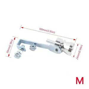 シルバーフェイクターボサウンドエキゾーストホイッスルブローオフバルブシミュレーターウィスラーM Silver Fake Turbo Sound Exhaust Whistle Blow off Valve Simulator Whistler M 【並行輸入品】