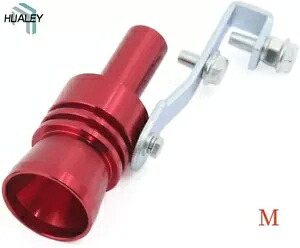 レッドユニバーサルフェイクターボサウンドエキゾーストホイッスルブローオフバルブシミュレータウィスラー Red Universal Fake Turbo Sound Exhaust Whistle Blow off Valve Simulator Whistler 【並行輸入品】