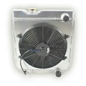 3列アルミニウムラジエーター&14インチファンシュラウド 1965-1966年フォード マスタング ファルコン 4.7L用 3-Row Aluminum Radiator & 14'' Fan Shroud for 1965-1966 Ford Mustang Falcon 4.7L 【並行輸入品】|カスタムパーツ WORLD倉庫