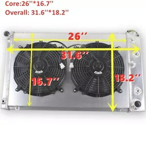 3列ラジエーターファンシュラウドは1978-1987年ポンティアックグランプリカトラスモンテカルロに適合します。 3 Row Radiator Fans Shroud fits 1978-1987 Pontiac Grand Prix Cutlass Monte Carlo 【並行輸入品】
