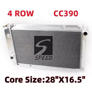 CC390 アルミニウム ラジエーター 4 列 1972-1979 75 フォード サンダーバード エリート ランチェロ用 CC390 Aluminum Radiator 4 Row for 1972-1979 75 Ford Thunderbird Elite Ranchero 【並行輸入品】