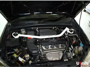 フロントストラットバー 2001 2002 2003 2004 2005 ホンダ シビック 1.7 2WD ウルトラレーシング用 Front Strut Bar for 2001 2002 2003 2004 2005 Honda Civic 1.7 2WD Ultra Racing 【並行輸入品】