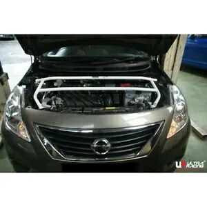2011-2019 日産 アルメーラ (N17) 1.5 (2WD) ウルトラレーシング フロントタワーストラットバー Front Tower Strut Bar for 2011-2019 Nissan Almera (N17) 1.5 (2WD) Ultra Racing 【並行輸入品】｜カスタムパーツ WORLD倉庫