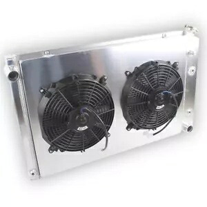 4 列アルミラジエーターシュラウドファン 1975-86 シボレー GMC ピックアップ C/K K10 K20 K30 用 4 Row Aluminum Radiator Shroud Fan for 1975-86 Chevy GMC Pickup C/K K10 K20 K30 【並行輸入品】