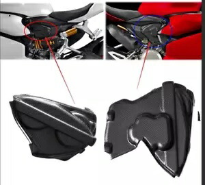 100% リアルカーボンファイバー 2020-2024 パニガーレ V2 シートサイドパネルカバー 100% Real Carbon Fiber For 2020-2024 Panigale V2 Seat Side Panel Cover 【並行輸入品】