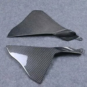 リアルカーボンファイバー 2015-2019 R1 アッパーサイドパネル ECU ミッドトリムフェアリングカウリング Real Carbon Fiber For 2015-2019 R1 Upper Side Panel ECU Mid Trim Fairing Cowling 【並行輸入品】