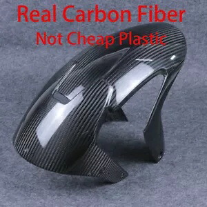 100% リアルカーボンファイバーフロントフェンダー 2021-2024 RS660 マッドガード、光沢のあるツイル 100% Real Carbon Fiber Front Fender For 2021-2024 RS660 Mudguard , Glossy Twill 【並行輸入品】